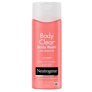 (250ml) Neutrogena Body Wash, Acne Body Wash, Pink Grapefruit
