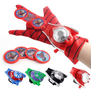 Captain America Spider Man Iron Man Gloves Hot Toys tTansmitter For Children