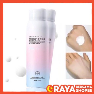 [ DISCOUNT ] Maycreate Whitening Sunscreen Spray Uv Protection Isolation Free Bubble Wrap