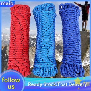 20m Mountaineering Rescue Equipment Safety Outdoor Survival Polypropylene Fiber Braided Hiking Survival Rescue Auxiliary Rope Cord