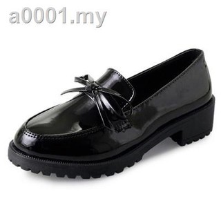 🔥READY STOCK🔥 Women's Oxfords British PU Flats Round Toe Slip-on Casual Shoes