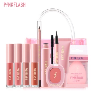 Pinkflash Raya Hottest Face Makeup Set 11 Items Beauty Free Gift Cosmetic Bag Eyebrow Eyeliner Matte Lipstick Foundation