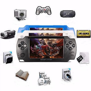 Touch Handheld Game Console X8 4.3''Portable PSP Game Player 8GB with MultiFunction AVG game, ACT game, RPG RPG