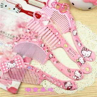 4pcs Hello Kitty Girls Hair Brush Plastic Comb