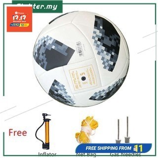 Bola Sepak 2018 World Cup Official Football Anti Slip PU Leather Soccer Size 5