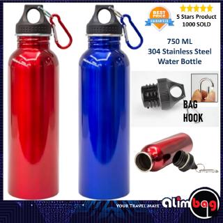 GadTech 750ml Stainless Steel Water Bottle Drinking Bottle Wide Mouth Cycling Sports Botol Air (SB14)