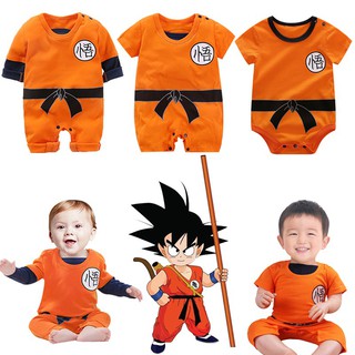 Baby Dragon Ball Goku Costume Newborn Infant Boy Clothes Romper Bodysuit Outfits