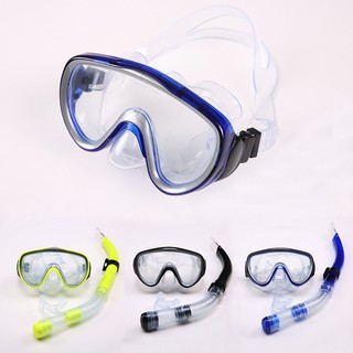 Snorkel Set Dry Top Snorkel Mask with Big Eyes