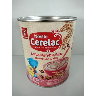 READY STOCK Nestle cerelac (beras merah&susu) 350g