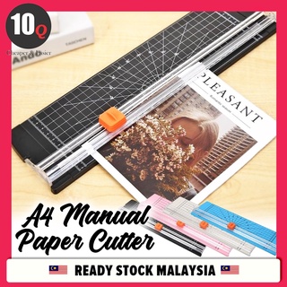 10Q Easy Paper Cutter Portable Trimmer Manual Cutboard Slim Cut Pemotong Kertas (A4 Size)