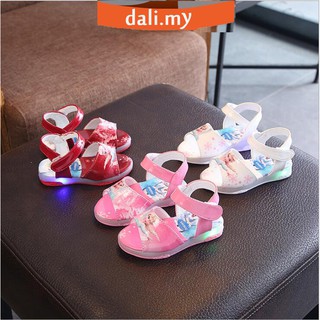 🌸DALIKIDS🌸LED Light Frozen Sandals Children Beach Shoes Luminous Toddler Shoes (1)
