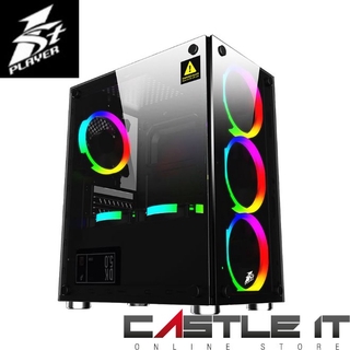 1st Player Firebase X2 MATX TG Casing Gaming Chassis Fire Base X2 with 4 Remote RGB Fan 500W 600W