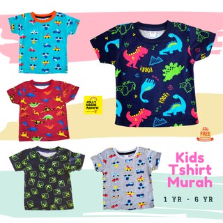 Tshirt Kids Murah Small Cutting 1yr -6yr Tshirt Budak Lelaki Boy Clothes Tops Baju Budak Lelaki Boy Shirts TB1 (1)