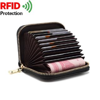 RFID Card Holder Women Leather Credit Cardholder Case Bag Wallet Business ID Card