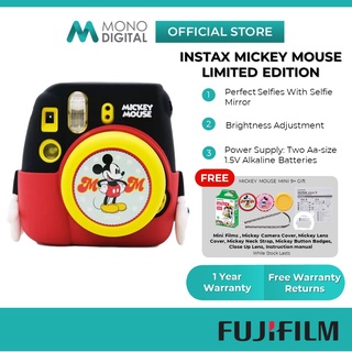 Fujifilm Instax Camera Mini 9 Polaroid Instant Camera Mickey Mouse Disney Special Edition