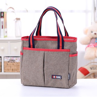 ◄✙Leisure female bag portable mother with thick waterproof boarding bento HeDai hand carry sheet and mummy