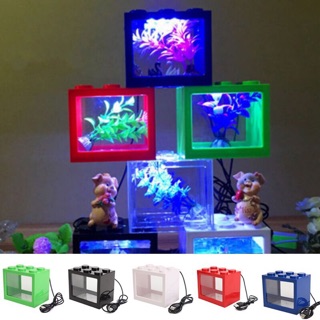🐙KL ready stock🐟betta led mini lego fish aquarium ikan (1)