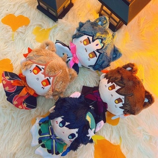 Genshin Impact Plush Toys Anime Cosplay Tartaglia Venti Zhongli Kazuha Xiao Throw Dolls Kawaii Cartoon Pendants