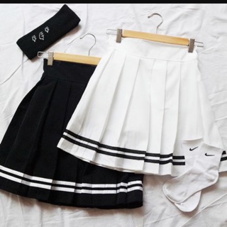 Tennis Skirt with black stripes