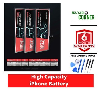 Yoobao Original Super High Capacity for iPhone 6/6 Plus/6s/6s Plus/7/7 Plus/8/8 Plus + Free Tools