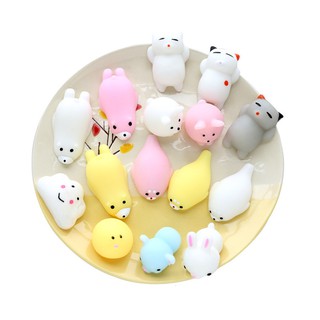 Hot Selling [Set of 3] Cute Cartoon Squeeze Squishy Soft Toy Stress Relief