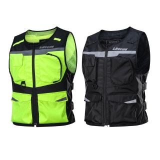 Reflective Waistcoat Clothing Waterproof Motocross Off-Road Racing Vest Motorcycle Night Riding Safety Vest Jacket LY-V02