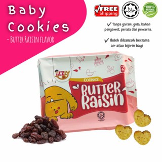 Izzly Baby Cookies / Biskut Bayi / Biskut Baby / Biskut Kismis / Baby Cookies Natural