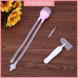 3pcs Baby Nasal Aspirator Set Infants Care Vacuum Suction Snot Nose Cleaner