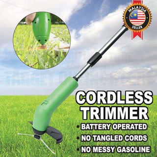 Cordless Trimmer & Edger Grass Leaves Cutter Garden Portable/Pemotong Rumput Tanpa Wayar (1)