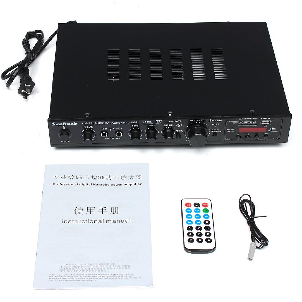 5 CH Bluetooth Amplifier Receiver HiFi Stereo Class D Digital Audio Power Amp