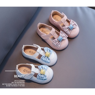 Baby Girl Shoes Version Korean Design Bowknot Soft Sole Anti-Slip Toddler Shoes Sweet Princess Shoes Birthday Shoes
