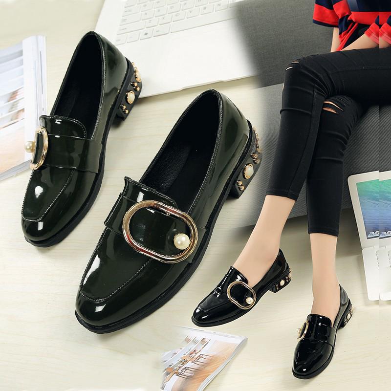 2019 Women British Wind Small Leather Shoes New Students