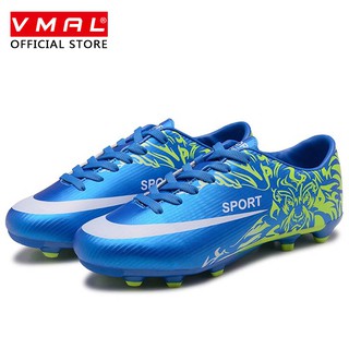 VMAL Men Outdoor Soccer Shoes Turf Indoor Soccer Futsal Shoes Kasut Bola Sepak