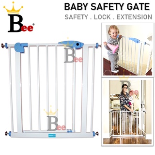 Premium Baby Safety Gate Auto Lock Door Staircase Corridor For Baby Safe Security (Extand from 75cm to 155cm) Pagar Bayi