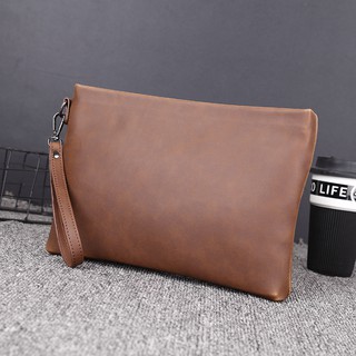 🇲🇾 READY STOCK | Leather Clutch Bag Sling Bag Cross Bag Tangan Lelaki Wallet Dompet (1)