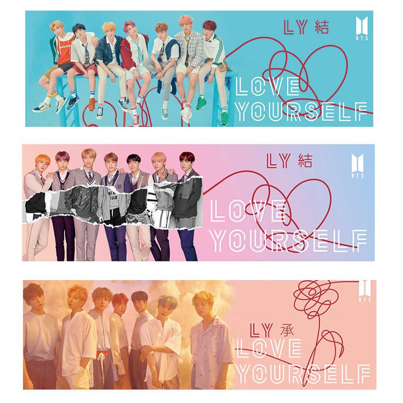 KPOP BTS BT21 Love Yourself Tour Concert Banner Support Streamer