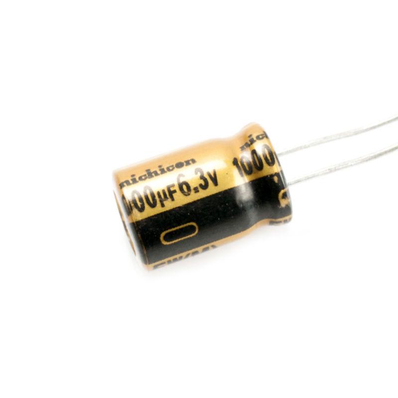 5pcs,Nichicon Gold 6.3V 1000UF FW FOR Audio Capacitors 85°C 8X12mm