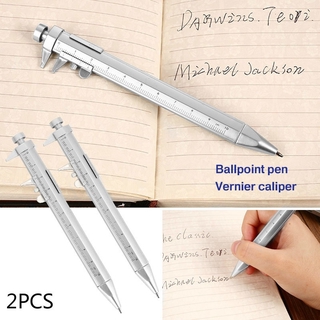 2Pcs Roller Ball Pen Vernier Caliper 0.5mm Office Students Creative Marker Stationery Writing Gift