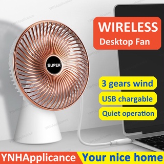 Adjsutable Rechargeable Portable Office Desktop Handy USB Fan 3-speed Strong Wind (1)