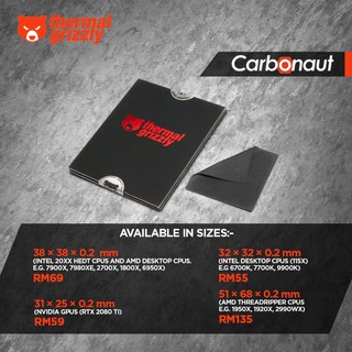 # Thermal Grizzly Carbonaut Carbon Thermal Pads # [4 SIZE] *GENUINE / BEWARE FAKE PRODUCT ELSEWHERE