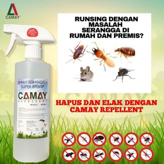 CAMAY REPELLENT- Spray serangga serbaguna dan selamat digunakan untuk semua serangga dan perosak yang mengganggu