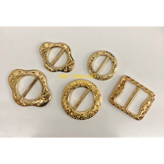 1pcs Gold Buckle Ring Pario Belt Clothing Bag DIY