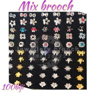 Mix random Baby brooch pin tudung kerongsang 100pcs (1)