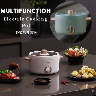 Electric Cooking Pot Cooker Non Stick Frying Pan Rice Cooker Portable Periuk Elektrik Nasi Hotpot Steamboat / 多功能电煮锅