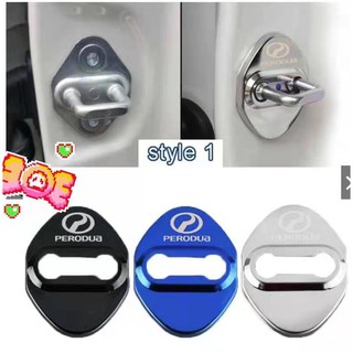 4 pieces of Perodua Daihatsu stainless steel / Carbon fiber door lock cover auto parts[ Stock]