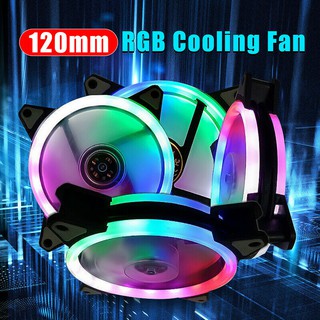 LED Cooling Fan RGB 120mm 12cm DC 12V Brushless Cooler For Computer Case PC CPU