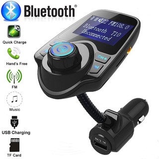 T10 Bluetooth FM Transmitter Car Kit Handsfree Car MP3 Player USB Charger A2DP