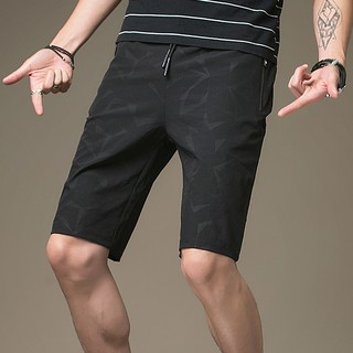 Men's short stretch quick-drying pant casual pant loose sport straight five pant