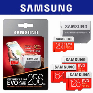 SAMSUNG EVO+ Class 10 Micro SD 256GB TF SD Cards Memory Card