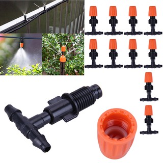10pcs DIY Micro Drip Irrigation Plant Self Watering Garden Hose Sprinklers